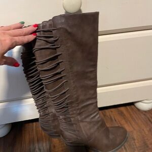 Brown Knee-High Boots